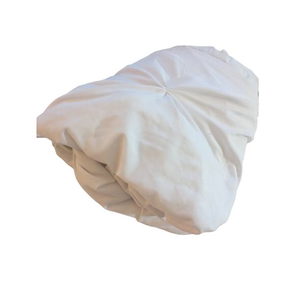 SWEET HOME COLLECTION! SUPER SOFT WHITE, TUFTED, 100% POLY DUVET COVER! SZ FL/QN - Picture 11 of 12